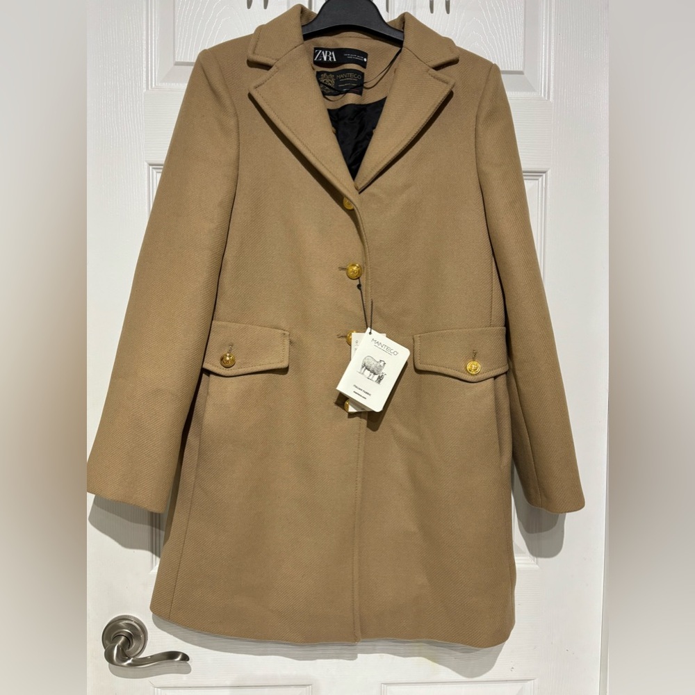NWT Zara Wool Coat Size Medium
